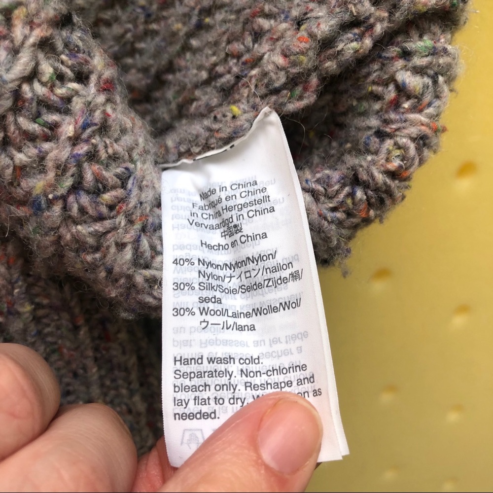 Madewell Color Flecked Ribbed Turtleneck Sweater - Picture 7 of 8
